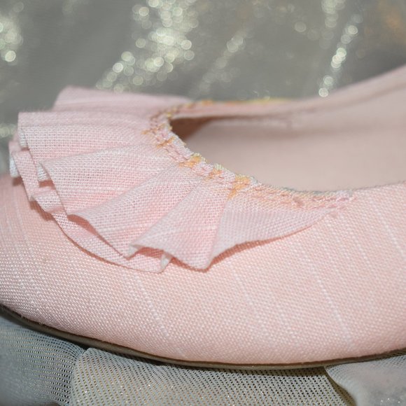 Time & Tru Pale Pink Ballerina Flat Slippers, Size 8.5 - Picture 4 of 9